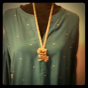 Blouse, teal colored